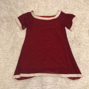 Red tunic from Dolly Parton collection